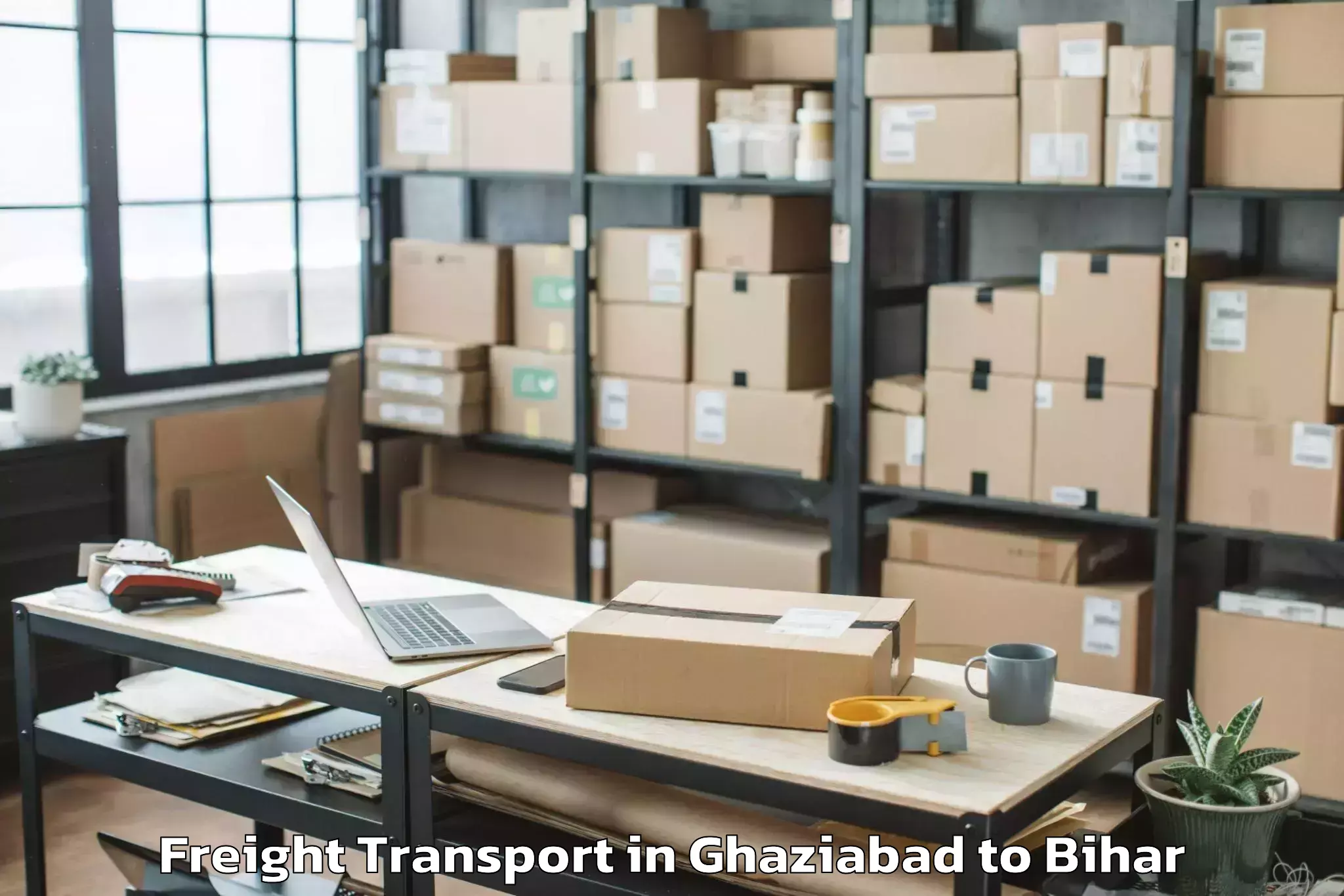 Professional Ghaziabad to Manjhi Paschimi Freight Transport